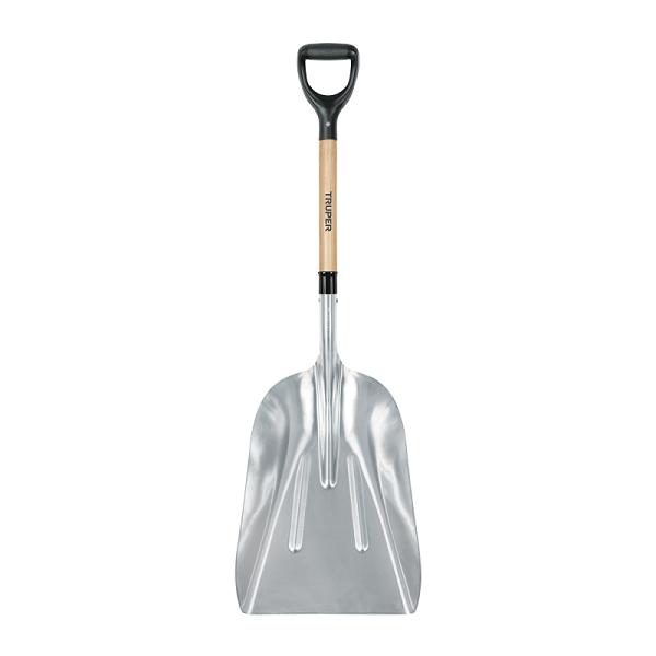 Pala Sanitaria de Aluminio #15-1/2 con Mango de Madera 27" y Puño en Y