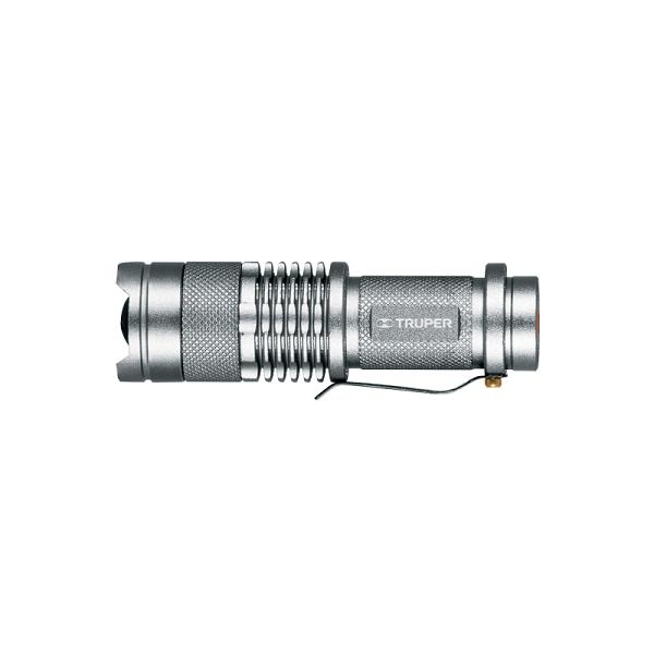 Linterna de Aluminio Truper con 1 LED de 40 Lúmenes y Pila AA