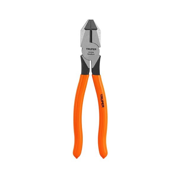 Pinza para Electricista de 8" Uso Rudo Truper con Mango de PVC