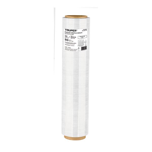 Rollo de 244m película plástica transparente playo 18' cal50