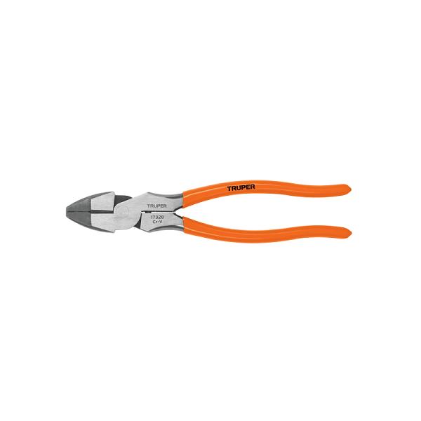 Pinza para Electricista de 9 Pulgadas Alta Palanca con Mango de PVC, Truper