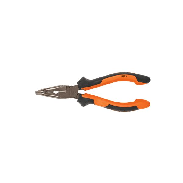 Pinza de Punta Curva 6" Truper Expert con Mango Comfort Grip y Aislamiento 1000V