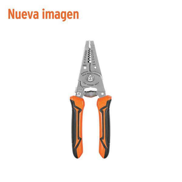Pinza Pelacables Truper de 6 Pulgadas, Calibre 26 a 16 AWG