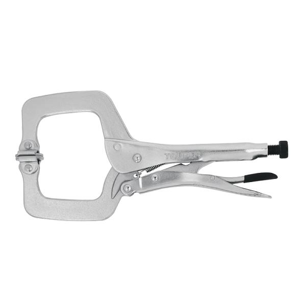 Pinza de Presión Tipo C de 11" con Mordaza Autoajustable