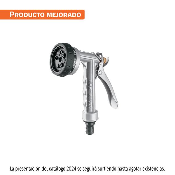 Pistola de Riego Metálica de 8 Funciones Truper