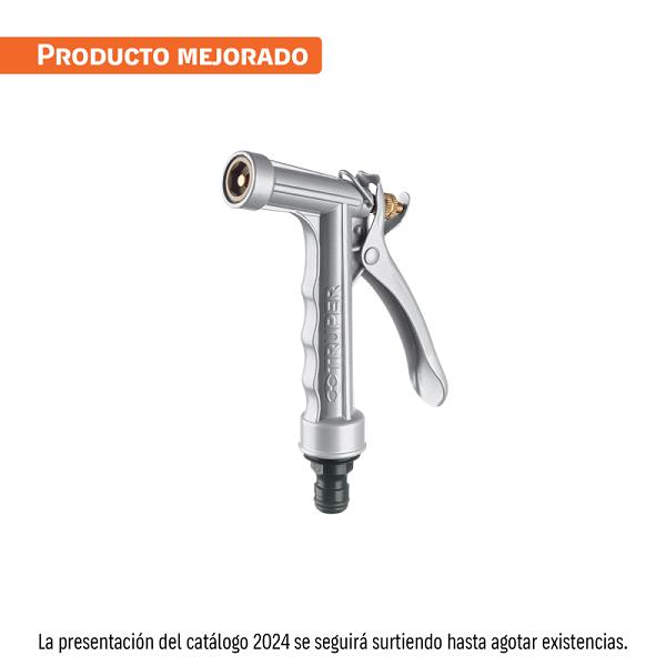 Pistola Metálica para Riego de 2 Funciones Truper