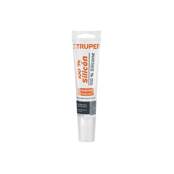 Sellador de Silicón 100% Transparente Truper, 85 g