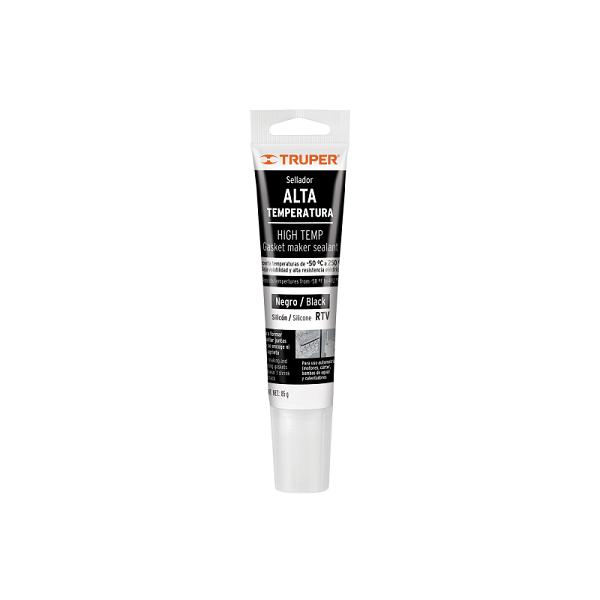 Sellador de Silicón Negro RTV para Altas Temperaturas, 85 g