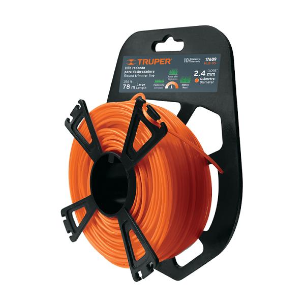 Hilo Redondo para Desbrozadora de 2.4 mm x 78 m con Carrete