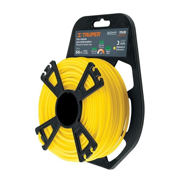 Hilo Redondo para Desbrozadora de Alta Resistencia, 3 mm x 56 m