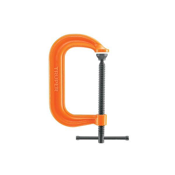 Prensa en C de 6" Forjada en Acero para Uso Industrial Truper