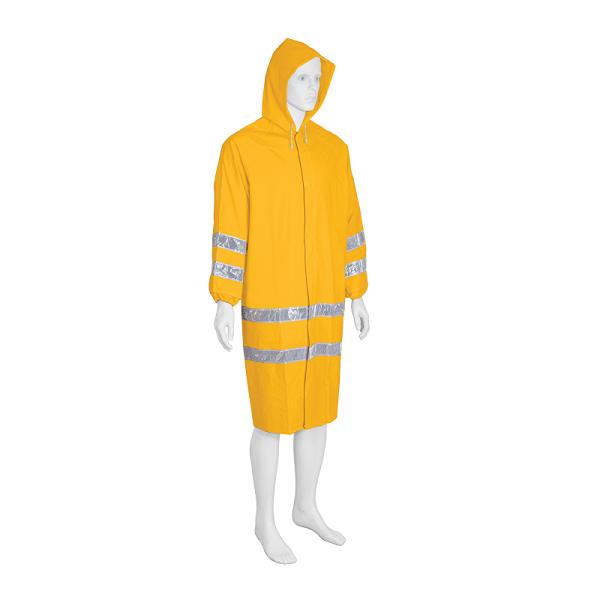 Gabardina Impermeable de Doble Capa con Cintas Reflejantes Truper - Talla M