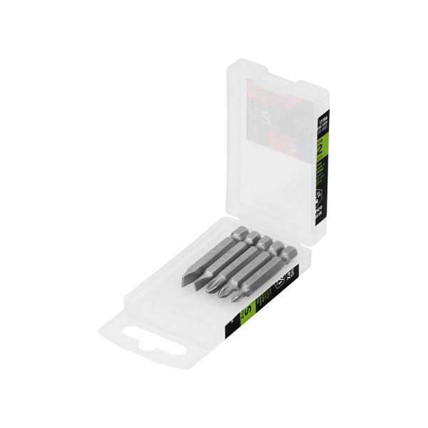 Juego de 5 Puntas de Cruz y Planas Expert, Acero S2 de 2 Pulgadas