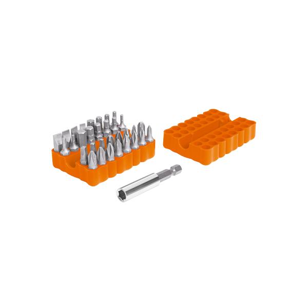 Juego de Puntas Mixtas de 1" con Organizador Plástico, 33 Piezas