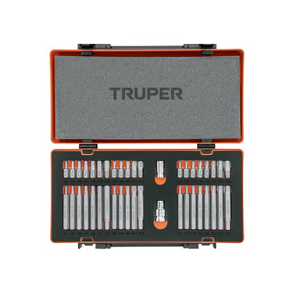 Juego de Puntas de 1/2" y 3/8" en Acero Cromo Vanadio - 42 Piezas