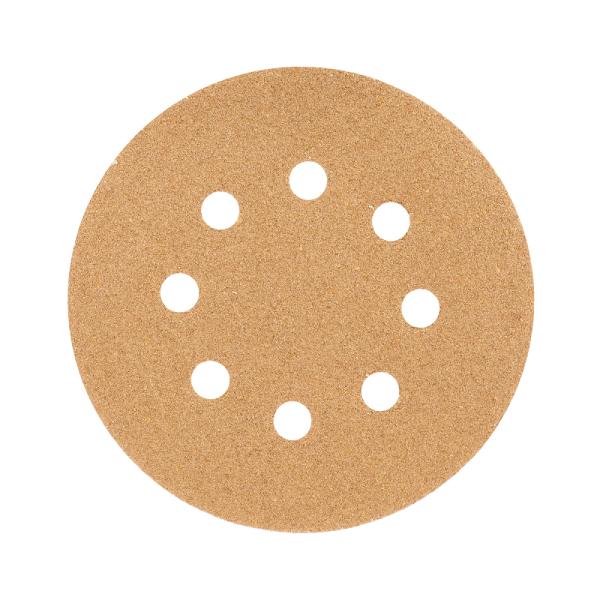 Paquete de 5 Discos de Lija de 5" Grano 60 con 8 Perforaciones