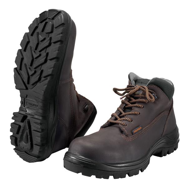 Zapato Dieléctrico Truper Café Talla 25 con Casquillo de Poliamida