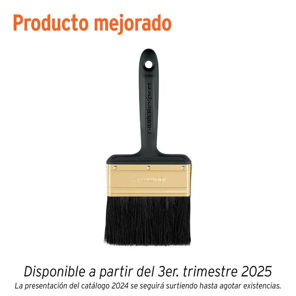 Brocha Profesional Truper Expert de 4 Pulgadas con Mango de Plástico