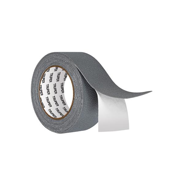 Rollo de 5 m cinta antiderrapante 50mm gris p/áreas húmedas