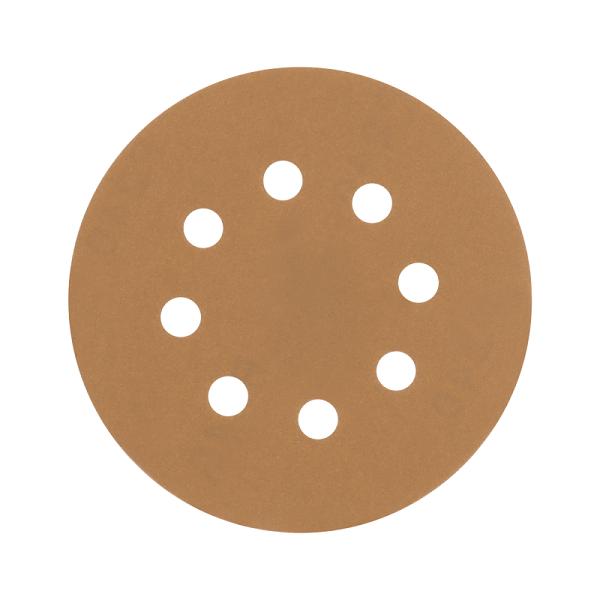 Paquete de 5 Discos de Lija de 5" Grano 180 con 8 Perforaciones