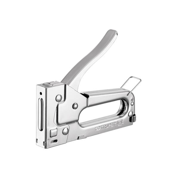 Engrapadora Tipo Pistola de Acero con 200 Grapas (1/4" y 5/16")