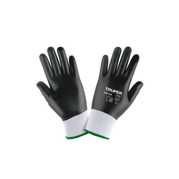 Guantes de Poliéster con Recubrimiento de Nitrilo Truper, Talla Grande