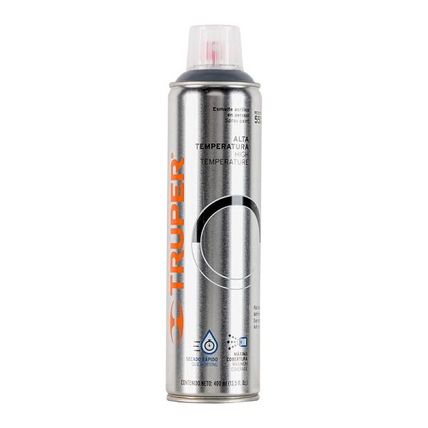 Pintura en Aerosol para Alta Temperatura Color Aluminio, 400ml