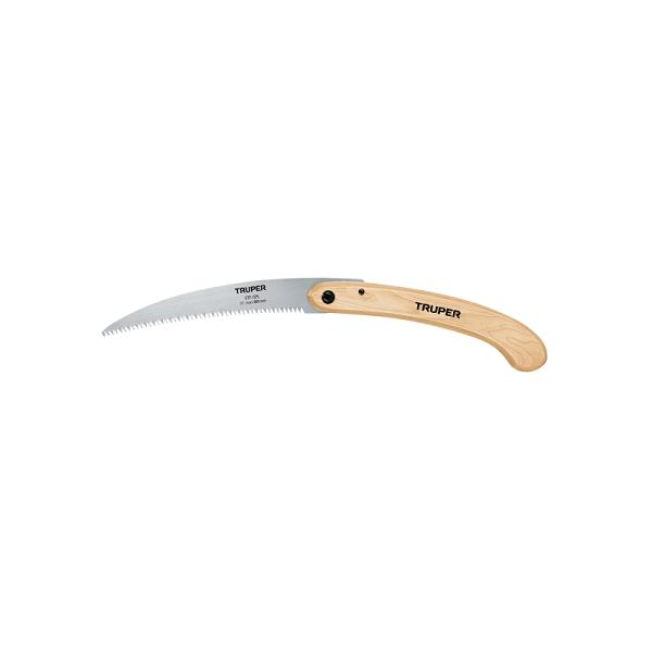 Serrucho Plegable Truper de 10" con Hoja Curva y Mango de Madera