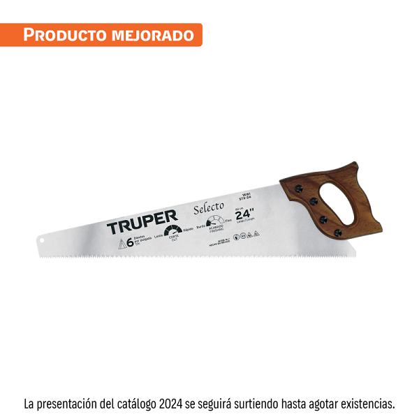 Serrucho Profesional Truper Selecto de 24" con 6 DPP