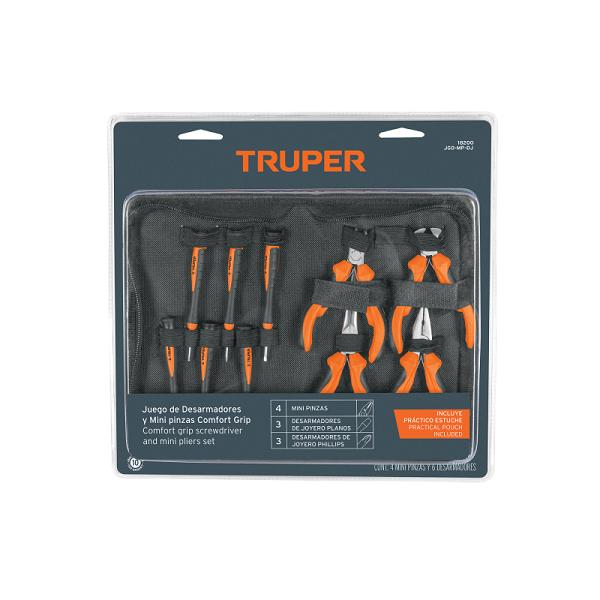 Juego de 6 Desarmadores de Joyero y 4 Mini Pinzas Comfort Grip