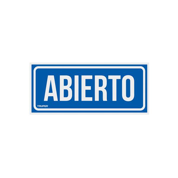 Letrero de Señalización Abierto / Cerrado (28 x 12 cm)