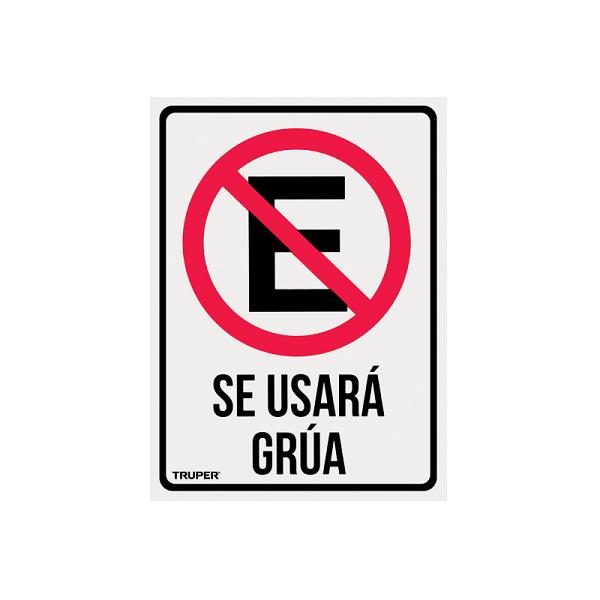 Letrero de Señalización 'No Estacionarse' de Poliestireno, 25 x 34 cm