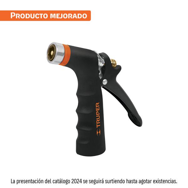 Pistola de Riego Metálica de 2 Funciones con Mango Ergonómico