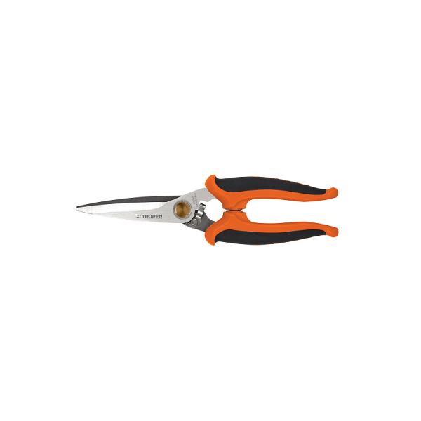Tijera Multiusos Truper de 8 Pulgadas con Mangos Comfort Grip