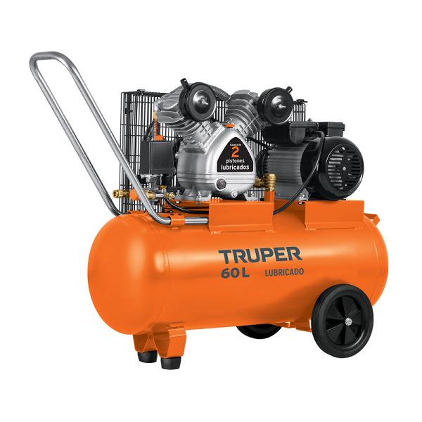 Compresor de Banda Lubricado Truper 60 Litros 4 HP 127V