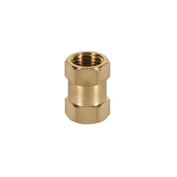 Cople de Latón Hembra-Hembra 1/4" NPT, Truper