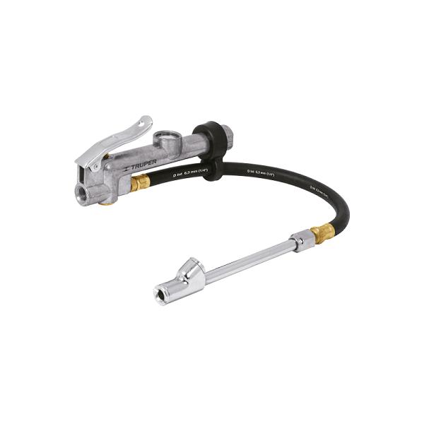 Inflador Calibrador de Cabeza Doble Profesional Truper