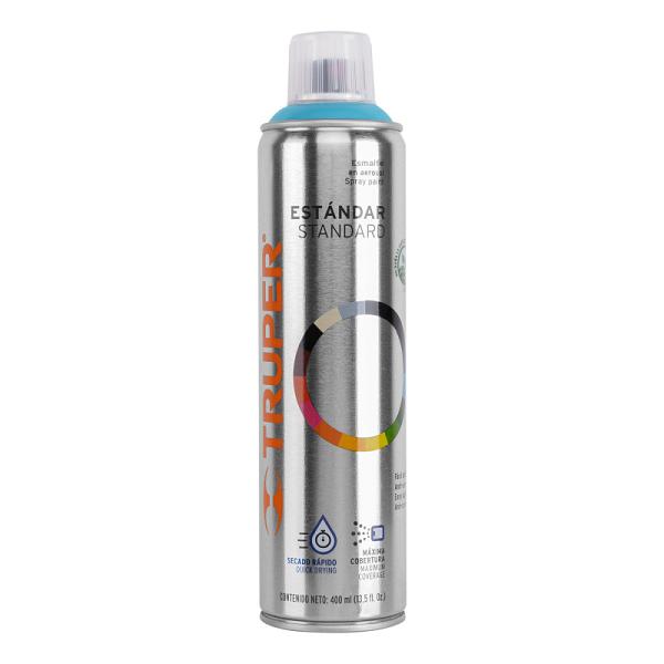 Pintura en Aerosol Azul Claro Brillante Truper, 400 ml