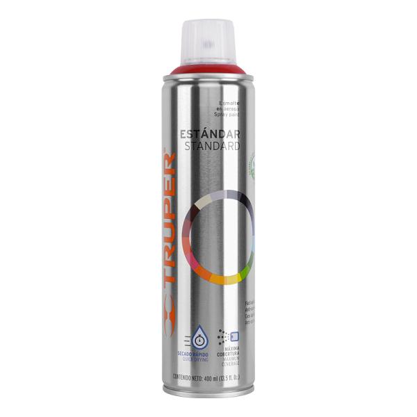 Pintura en Aerosol Roja Truper de 400 ml - Acabado Brillante