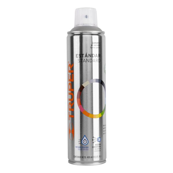 Pintura en Aerosol Gris Claro Brillante - Bote Esbelto de 400 ml
