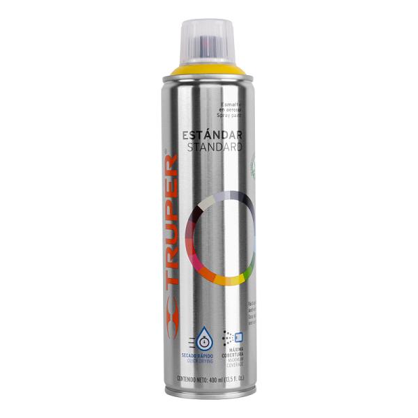 Pintura en Aerosol Amarillo Canario Brillante - Bote Esbelto de 400 ml