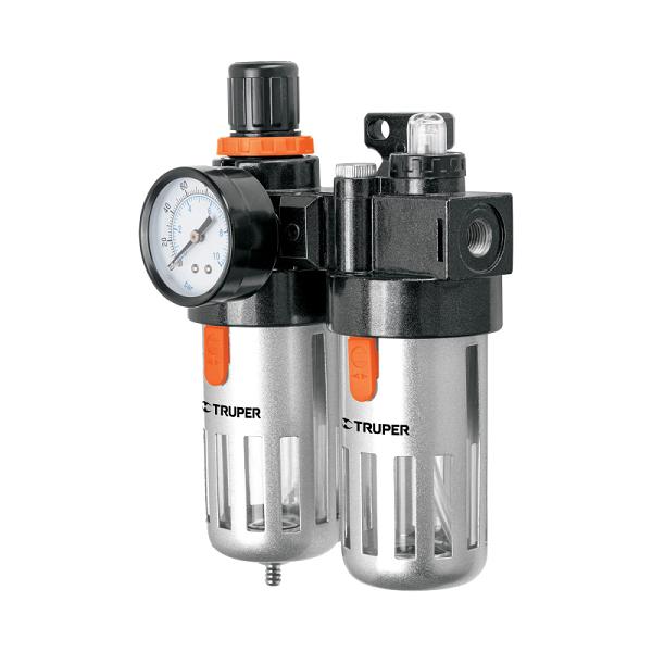Filtro, Regulador y Lubricador de Aire Truper, 1/4 Pulgada NPT