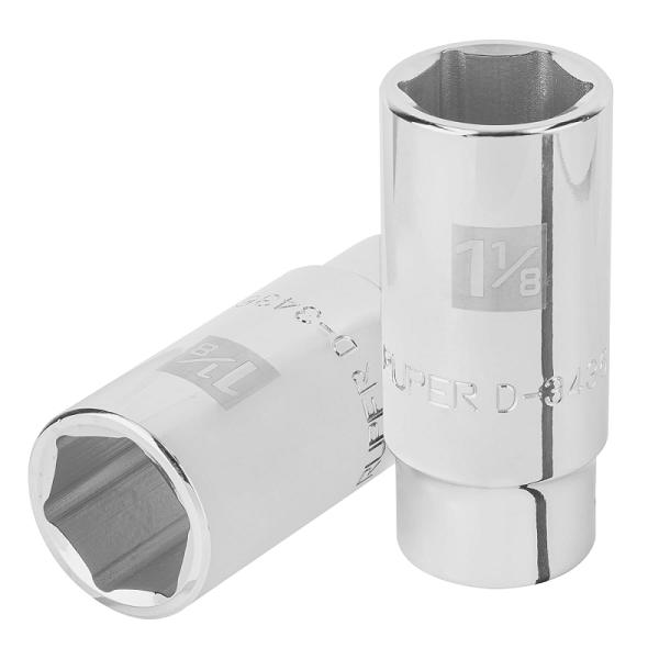 Dado Largo de 1-1/8" con 6 Puntas y Cuadro de 3/4" Truper