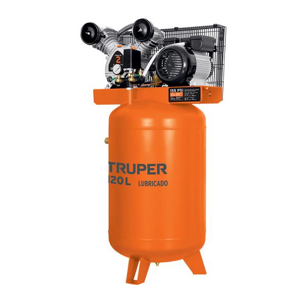 Compresor de Aire de Banda Vertical Truper 120 L 4 HP 220V