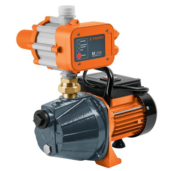 Bomba Presurizadora Jet de Hierro 1 HP con Control, Truper