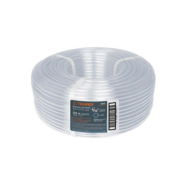 Manguera de Nivel de 5/16 Pulgadas en Rollo de 100 m, Truper