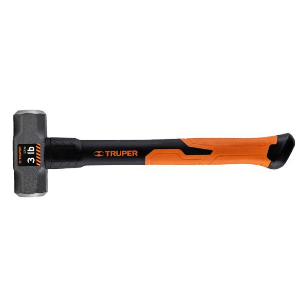 Marro Octagonal de 3 lb con Mango de Fibra de Vidrio de 14" Truper