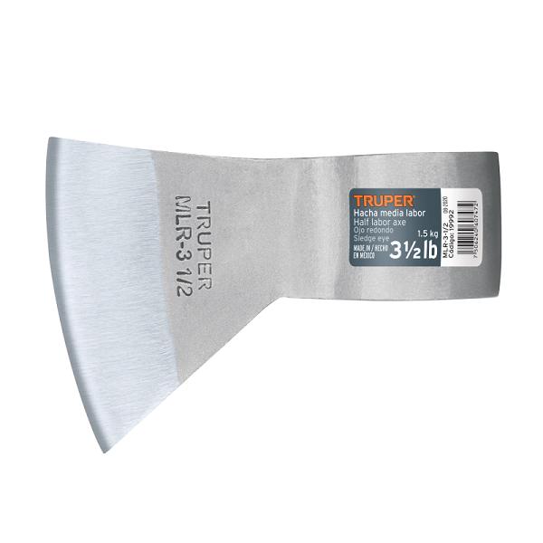 Hacha Media Labor Ojo Redondo 3-1/2 lb sin Mango Truper