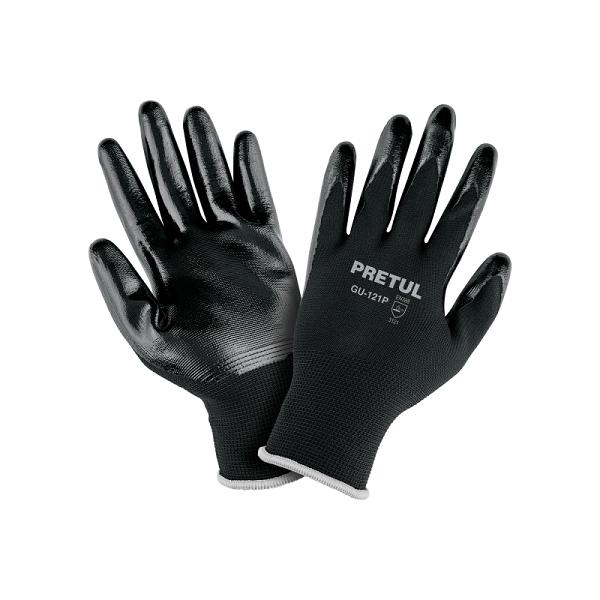Guantes de Nylon Recubiertos de Nitrilo Pretul, Talla Chica (CH / 7)