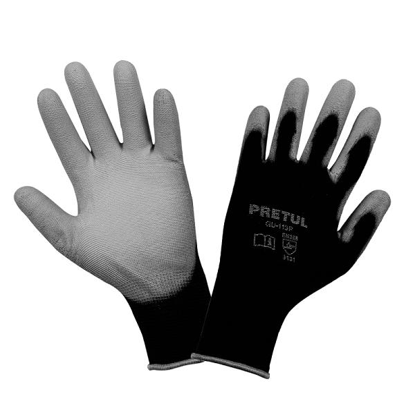 Guantes de Nylon con Recubrimiento de Poliuretano Pretul - Talla Grande